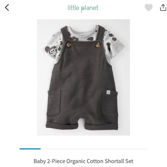 Baby 2 piece Shortalls Set, 18 months - Picture 6 of 6